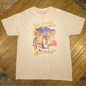 Def Leppard Graphic White T-Shirt